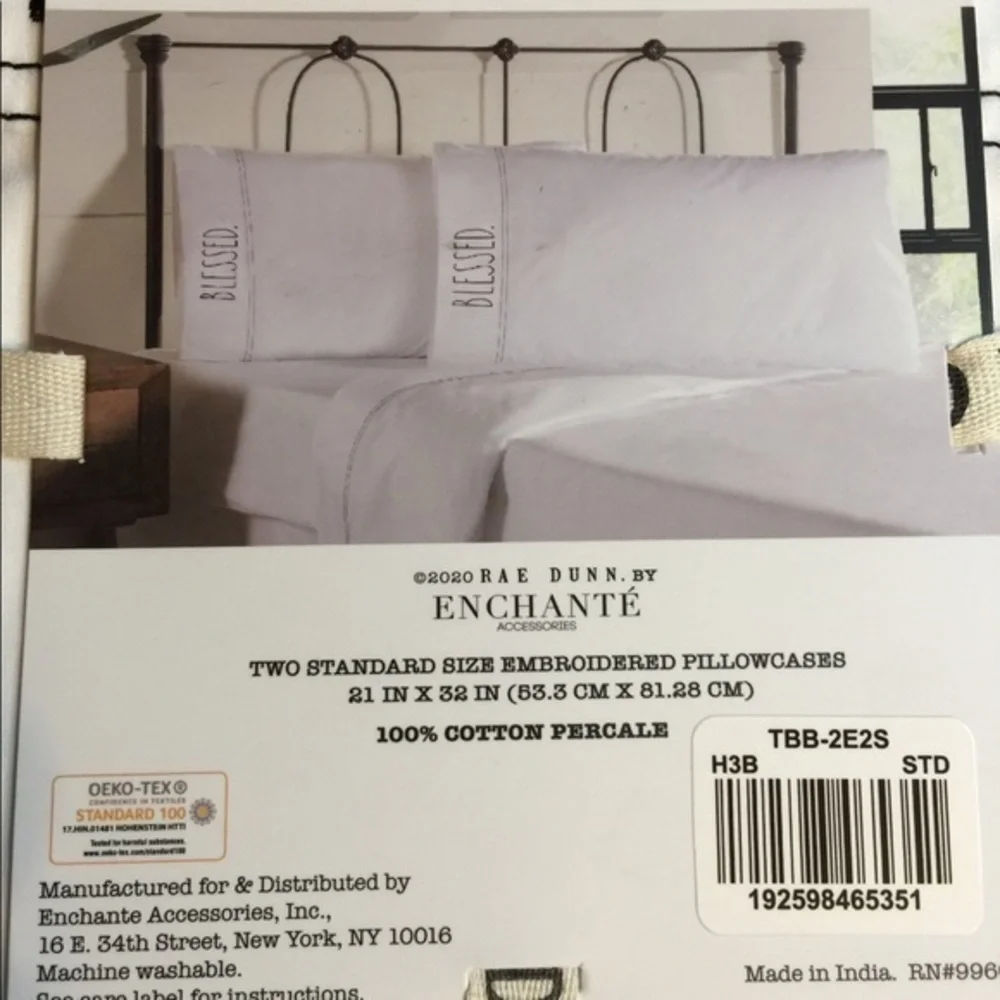 NWT Rae Dunn‎ BLESSED Pillowcases